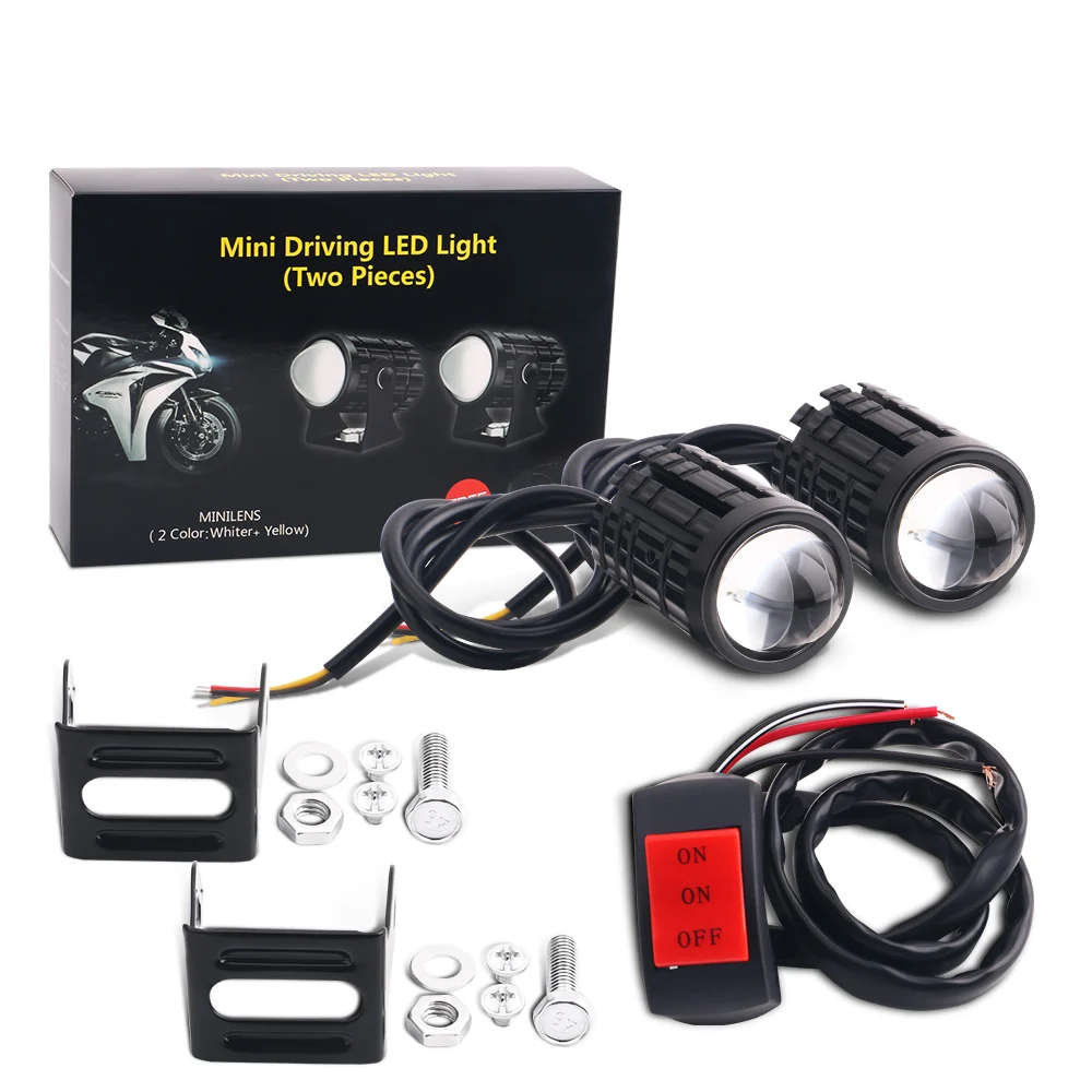 Universal Motorcycle Led Headlight Projector - Lampu sorot LED sepeda motor Universal,