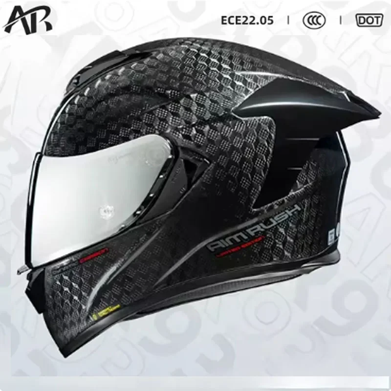 Carbon Fiber Lightweight Motorcycle Helmet - AR helm sepeda motor serat karbon