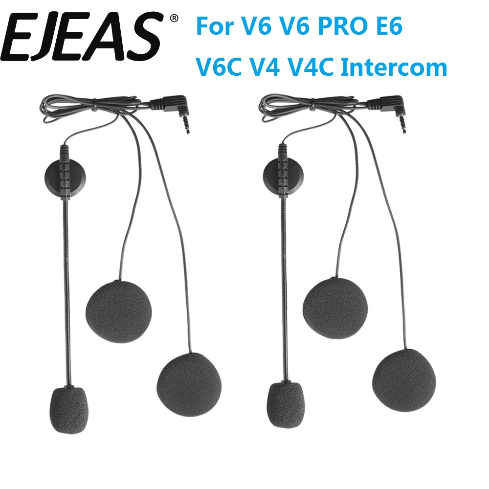 Universal Motorcycle Helmet Intercom Headset - Aksesoris Mikrofon Earphone 3.5MM Untuk Speaker