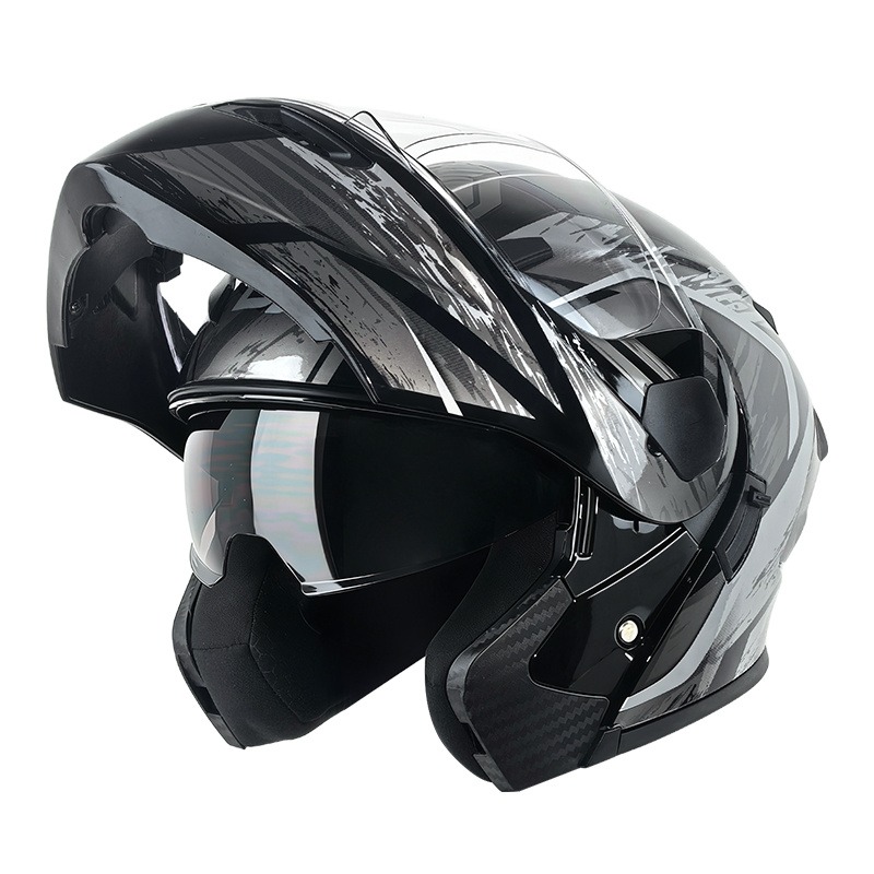 Modular Flip Up Motorcycle Helmet Dot Approved - Helm Motor Modular Flip Up Dual