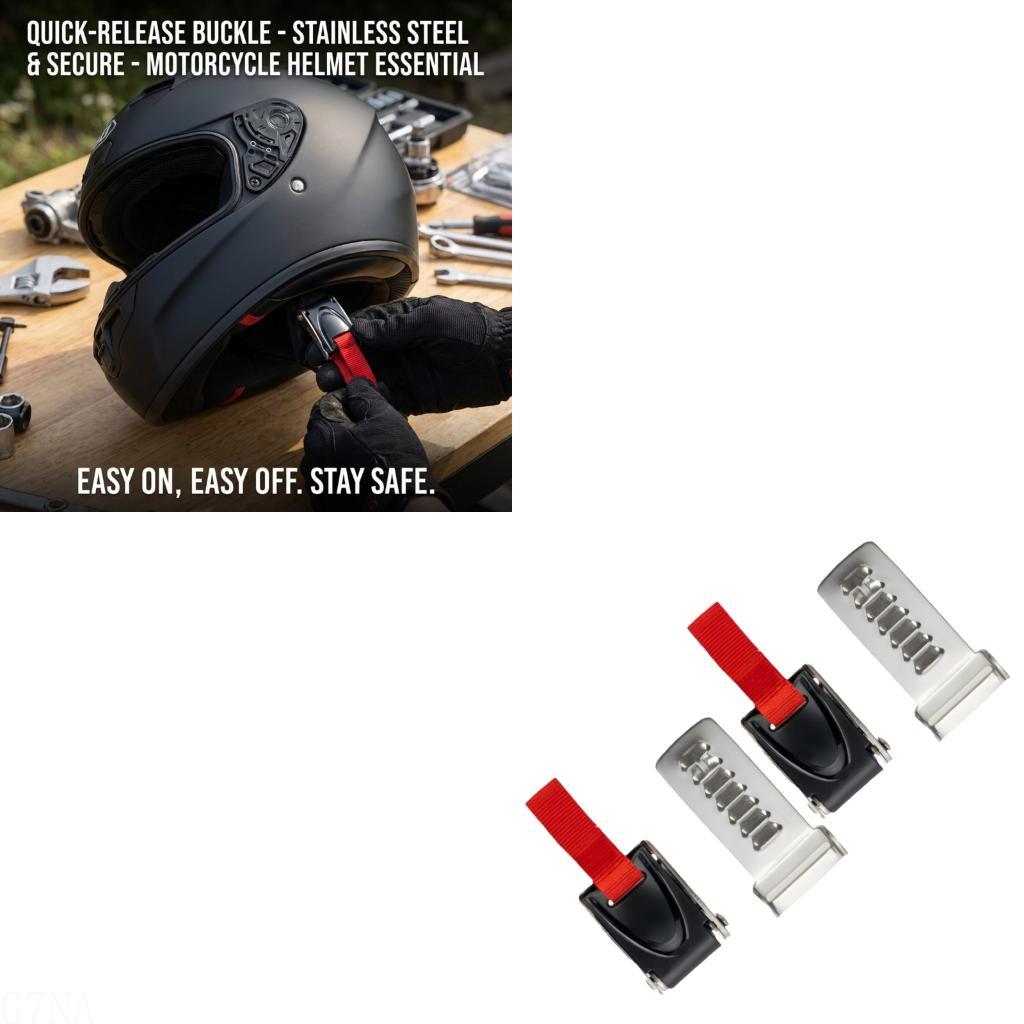 Quick Release Buckle Motorcycle Helmet - Helm Sepeda Motor G7NA Stainless ABS
