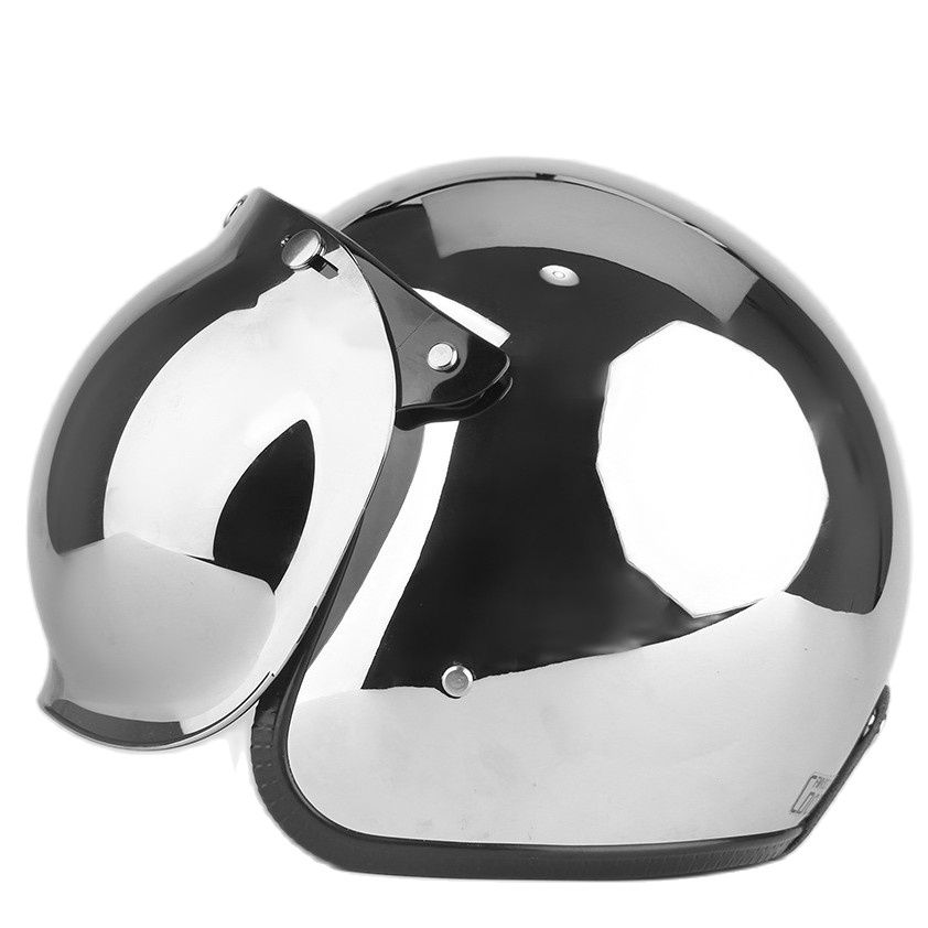 Vintage Open Face Retro Helmet - Helm Sepeda Motor Wajah Terbuka Vintage