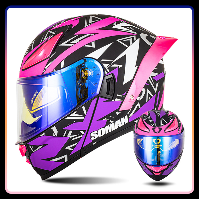 Helm motor Flip Up wajah penuh - Modular Flip Up Motorcycle Helmet Dot Approved ulasan dan harga