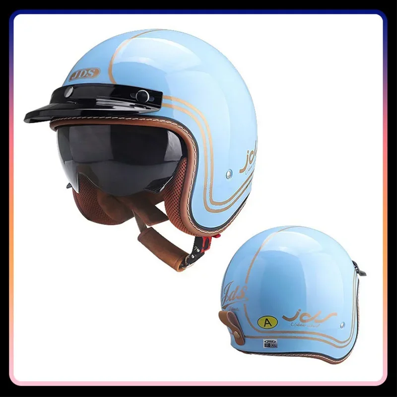 Helm Sepeda Motor Open Face Pr - Vintage Open Face Retro Helmet ulasan dan harga