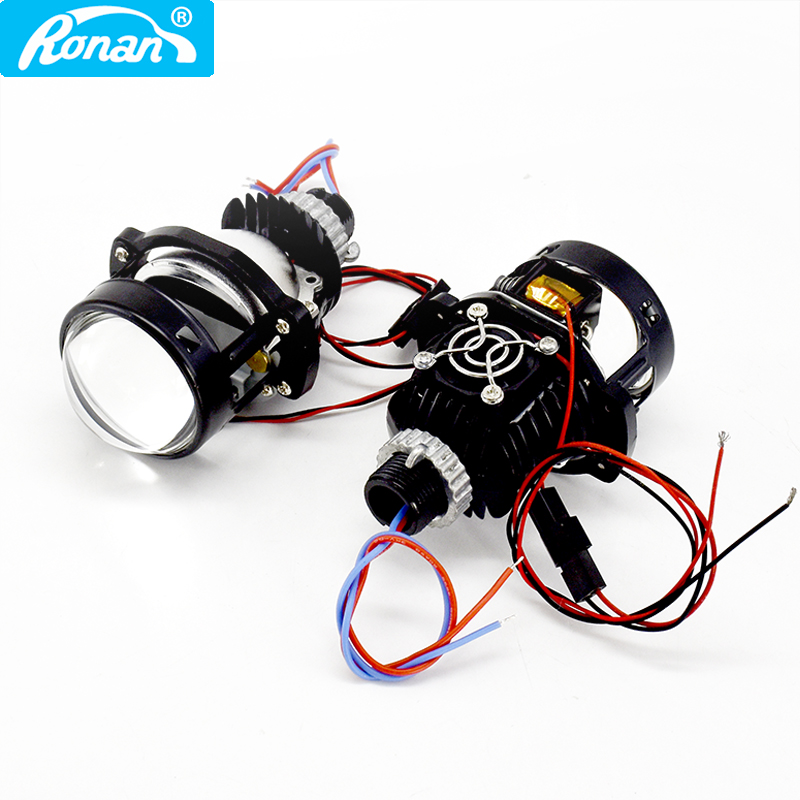 RONAN Proyektor Bi-led Mini 2. - Universal Motorcycle Led Headlight Projector ulasan dan harga