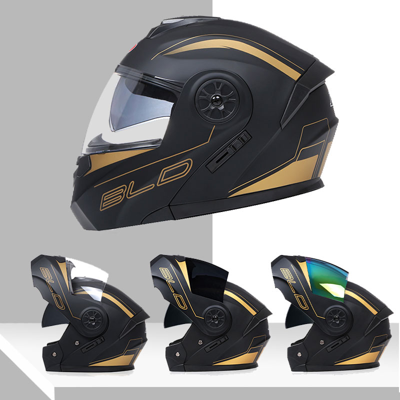 Helm Modular Lensa Ganda Model - Dual Visor Motorcycle Racing Helmet ulasan dan harga