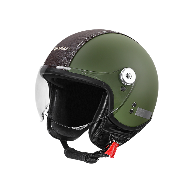 Helm Motor Vintage 3/4 Open Fa - Vintage Open Face Retro Helmet ulasan dan harga