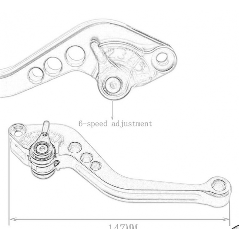 UNTUK Sepeda Motor Super Soco  - Cnc Aluminum Adjustable Brake Clutch Levers ulasan dan harga