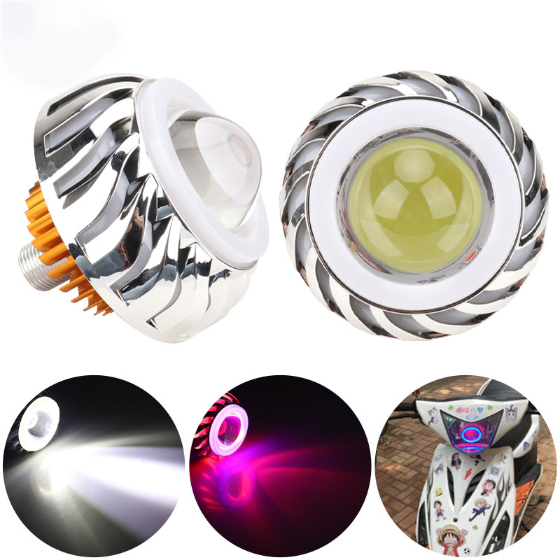1 buah Lampu Depan Motor LED D - Universal Motorcycle Led Headlight Projector ulasan dan harga