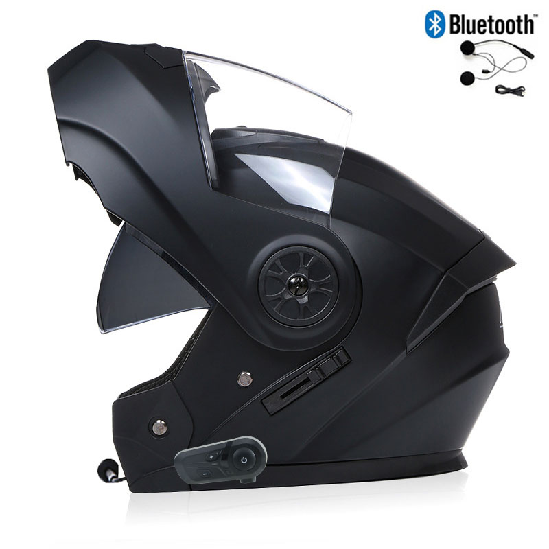Helm Sepeda Motor Pria Bluetoo - Full Face Motorcycle Helmet With Bluetooth ulasan dan harga