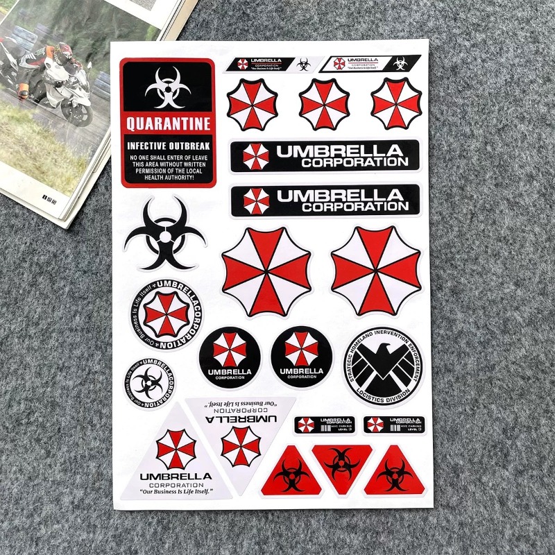 Stiker Peringatan Payung Resid - Motorcycle Helmets ulasan dan harga
