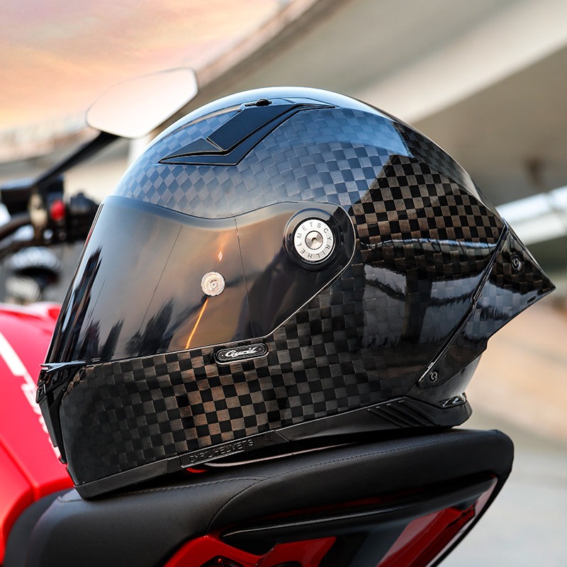 CYRIL Helm Sepeda Motor Full F - Carbon Fiber Lightweight Motorcycle Helmet ulasan dan harga