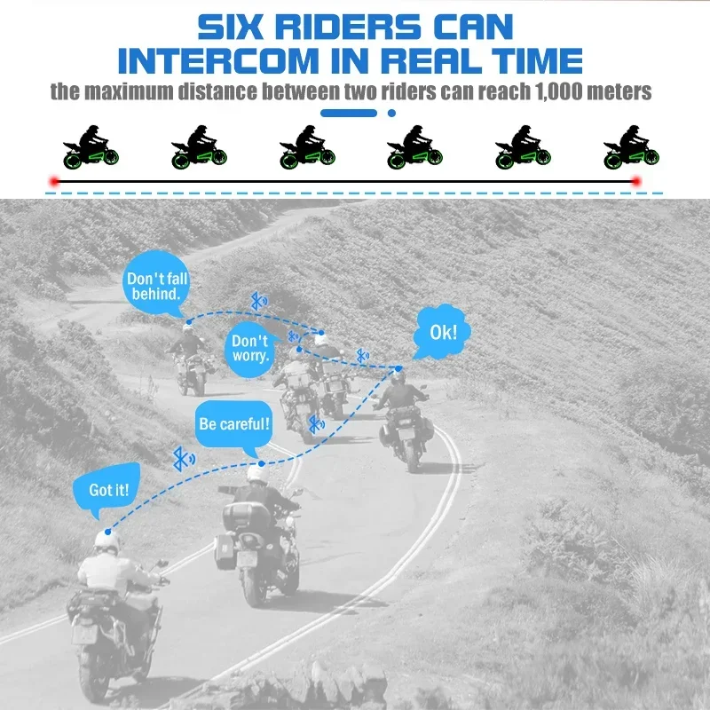 2 Buah Maxto M2 Helm Sepeda Mo - Universal Motorcycle Helmet Intercom Headset ulasan dan harga