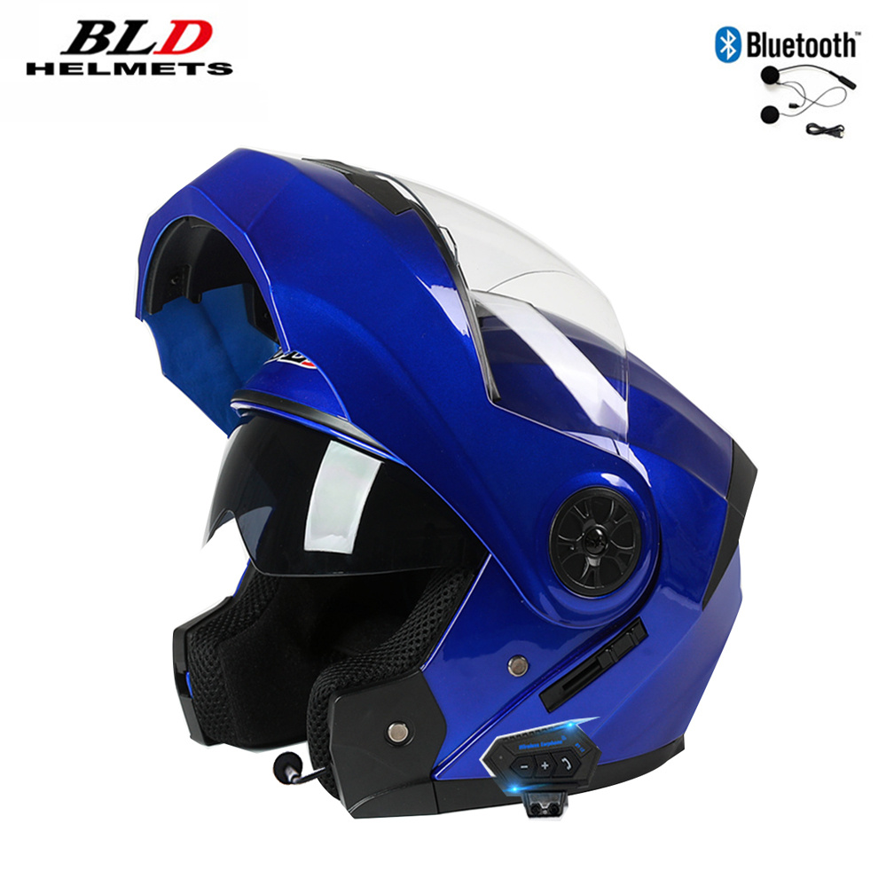 Helm Bluetooth Visor Ganda Hel - Full Face Motorcycle Helmet With Bluetooth ulasan dan harga