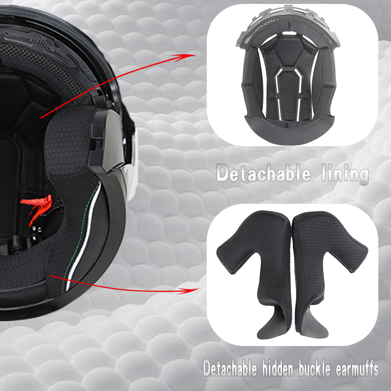 Helm Sepeda Motor Modular Full - Dual Visor Motorcycle Racing Helmet ulasan dan harga