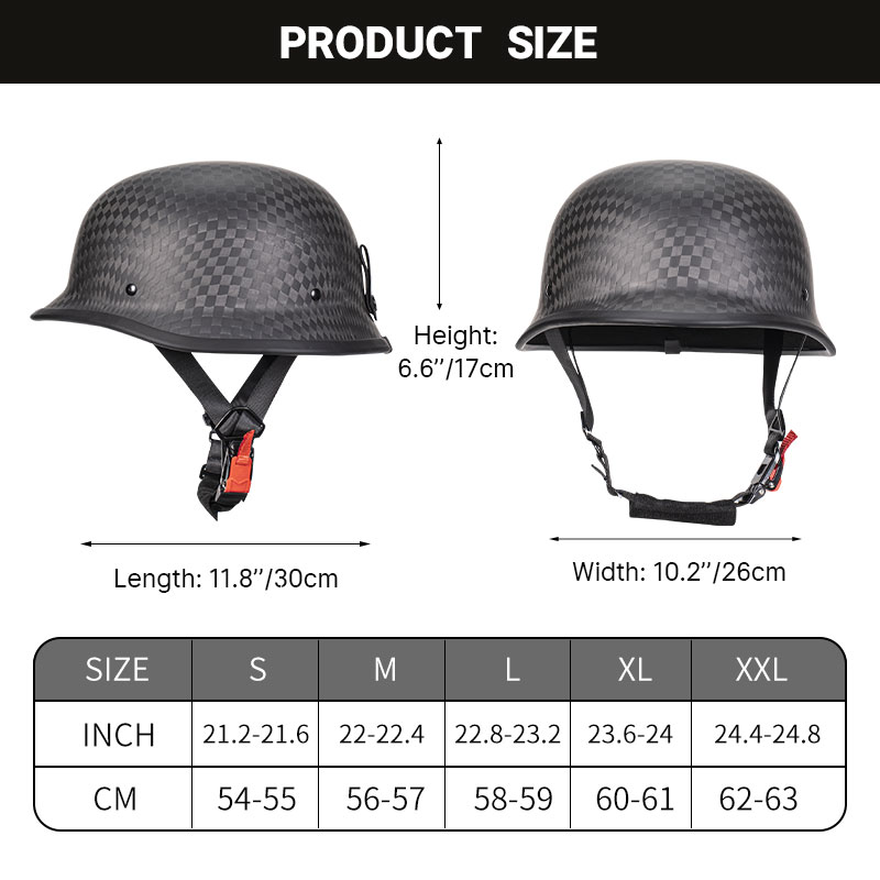 Helm Setengah Serat Karbon Tem - Carbon Fiber Lightweight Motorcycle Helmet ulasan dan harga