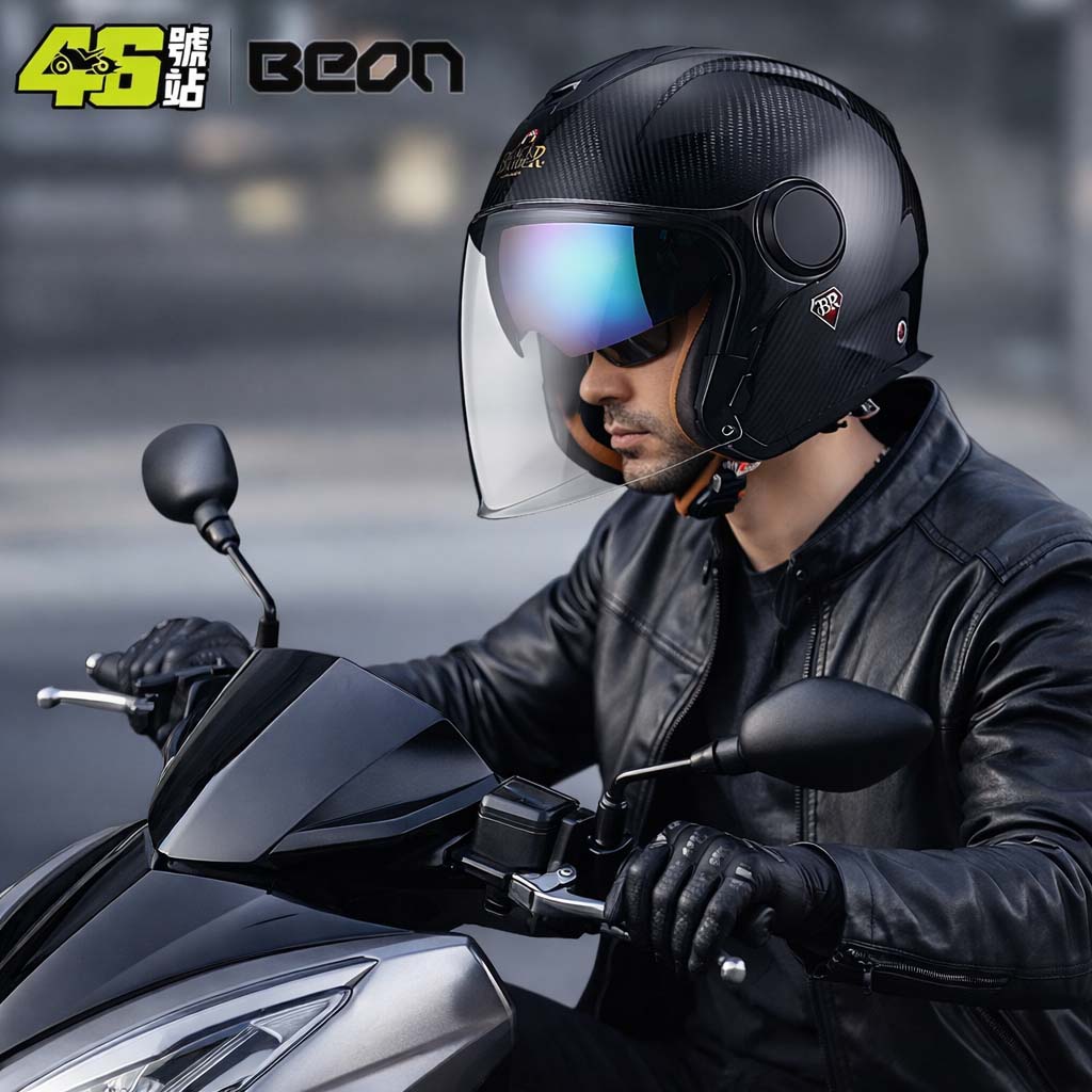 BEON BR23 Helm Sepeda Motor Se - Carbon Fiber Lightweight Motorcycle Helmet ulasan dan harga