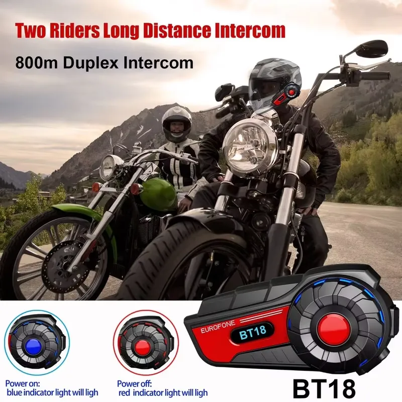 Interkom Helm Motor BT18 IP67  - Motorcycle Helmets ulasan dan harga
