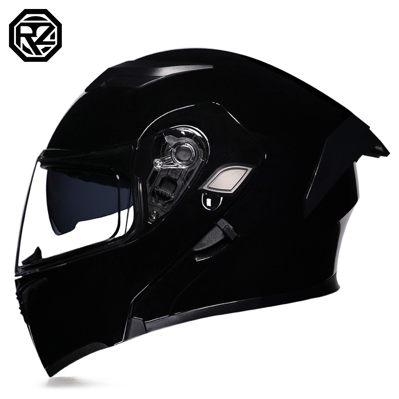 Helm Motor ORZ Double Visor Mo - Modular Flip Up Motorcycle Helmet Dot Approved ulasan dan harga