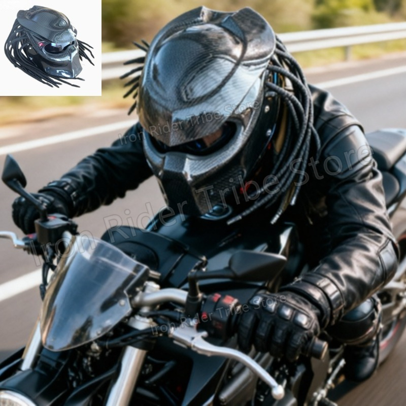 Helm Motor Full Face HOT Racin - Custom Predator Motorcycle Helmet ulasan dan harga