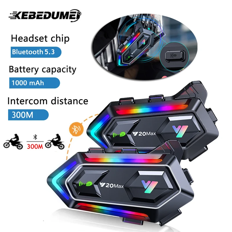 Y20 MAX interkom helm sepeda m - Universal Motorcycle Helmet Intercom Headset ulasan dan harga