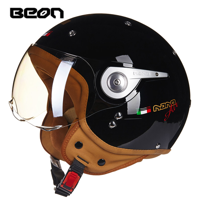 BEON Helm Sepeda Motor B-110 B - Vintage Open Face Retro Helmet ulasan dan harga