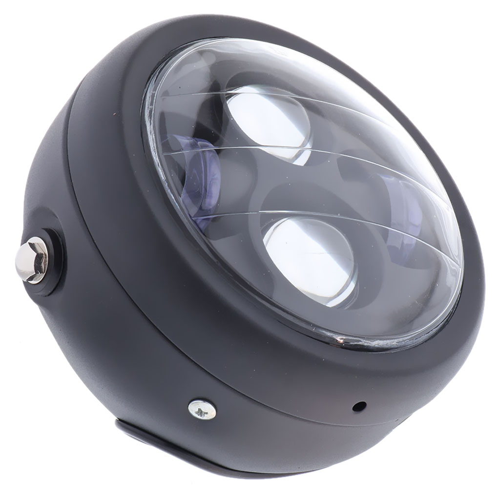 Lampu Depan Sepeda Motor Bulat - Universal Motorcycle Led Headlight Projector ulasan dan harga