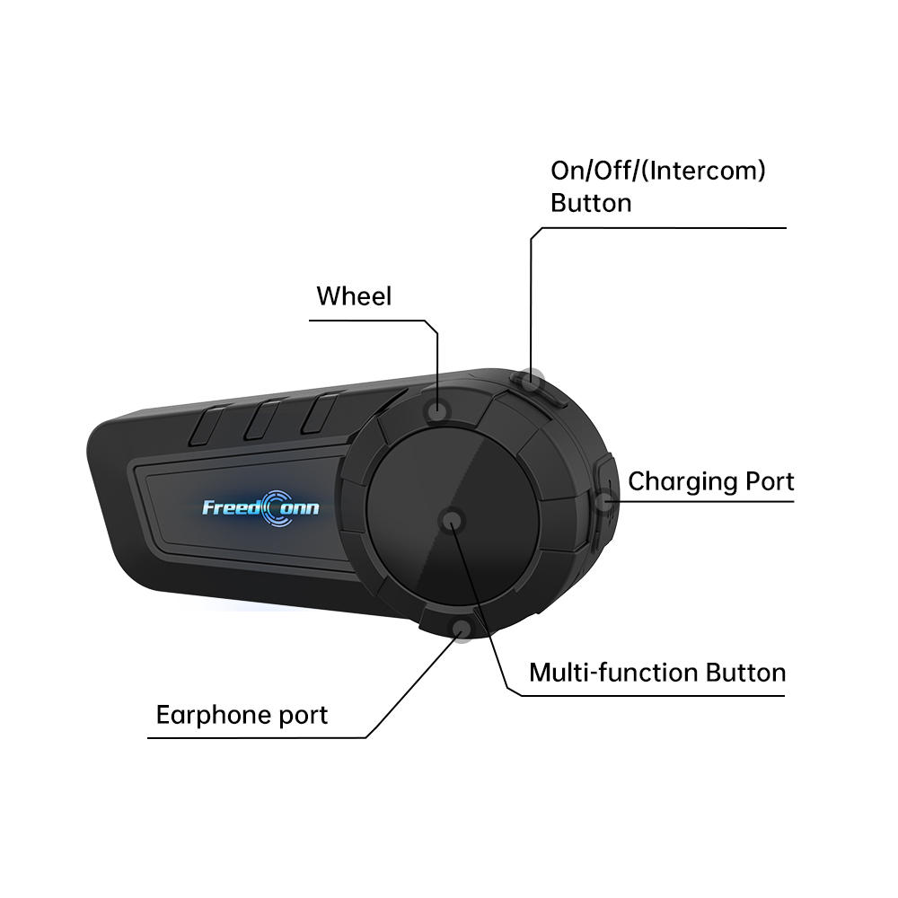 Headset Interkom Bluetooth Fre - Motorcycle Helmets ulasan dan harga