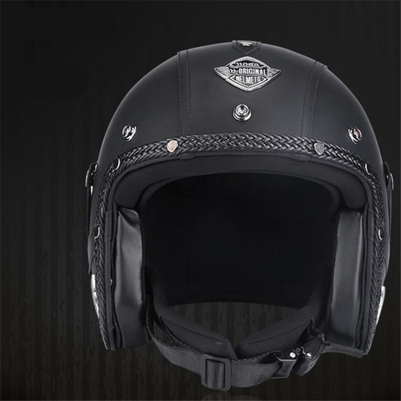 Helm Keluaran Baru Helm 3/4 Wa - Vintage Open Face Retro Helmet ulasan dan harga