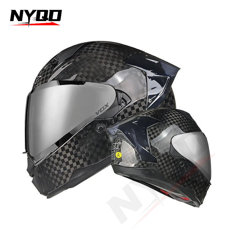 Helm Sepeda Motor Full Face Se - Dual Visor Motorcycle Racing Helmet ulasan dan harga