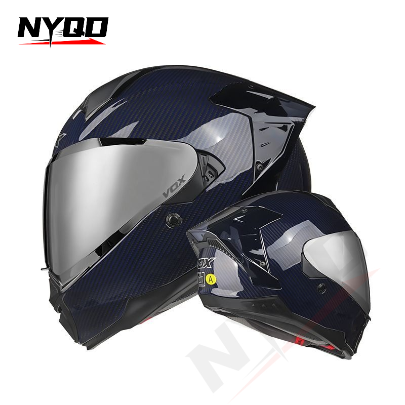 Helm Sepeda Motor Full Face Se - Dual Visor Motorcycle Racing Helmet ulasan dan harga