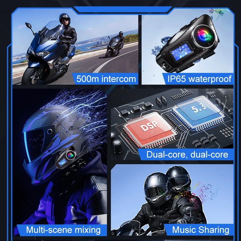 Helm Motor Headset Bluetooth N - Universal Motorcycle Helmet Intercom Headset ulasan dan harga