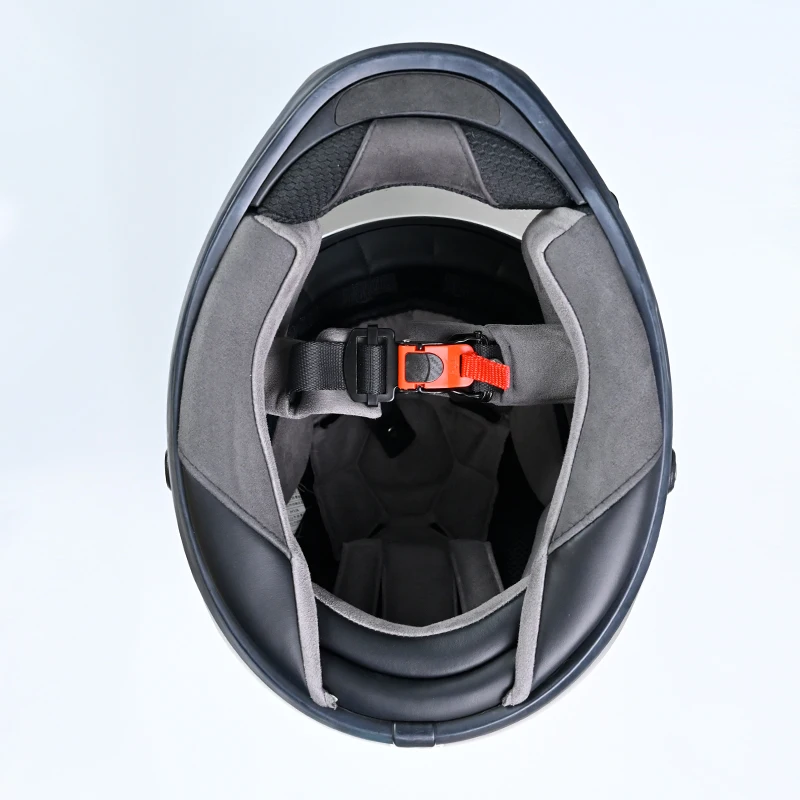 1 buah helm sepeda motor logam - Quick Release Buckle Motorcycle Helmet ulasan dan harga