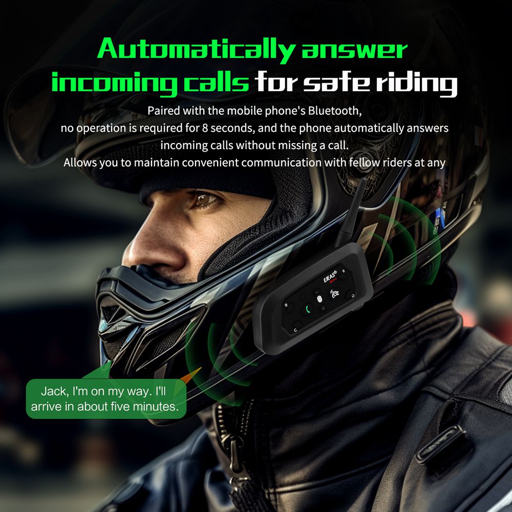 EJEAS V6 PRO + Headset interko - Universal Motorcycle Helmet Intercom Headset ulasan dan harga