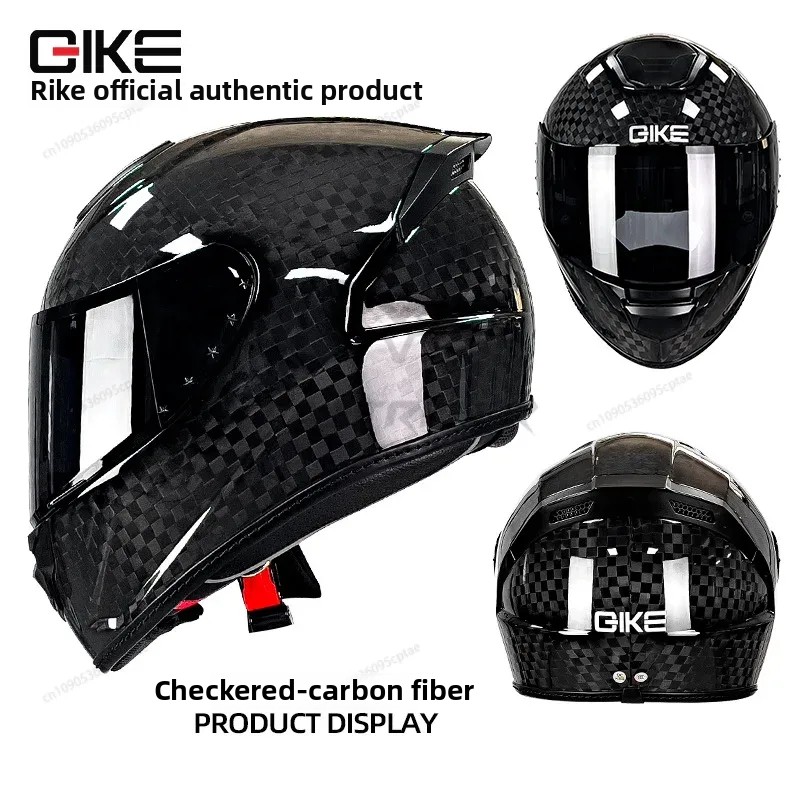 QIKE Helm Sepeda Motor Serat K - Carbon Fiber Lightweight Motorcycle Helmet ulasan dan harga