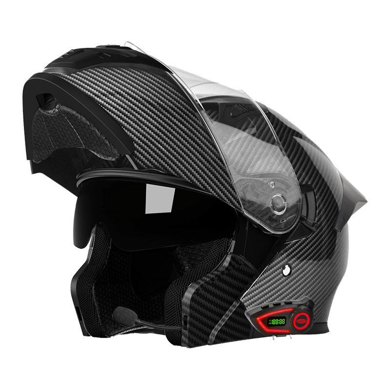 Helm Motor Bahan ABS Double Vi - Modular Flip Up Motorcycle Helmet Dot Approved ulasan dan harga