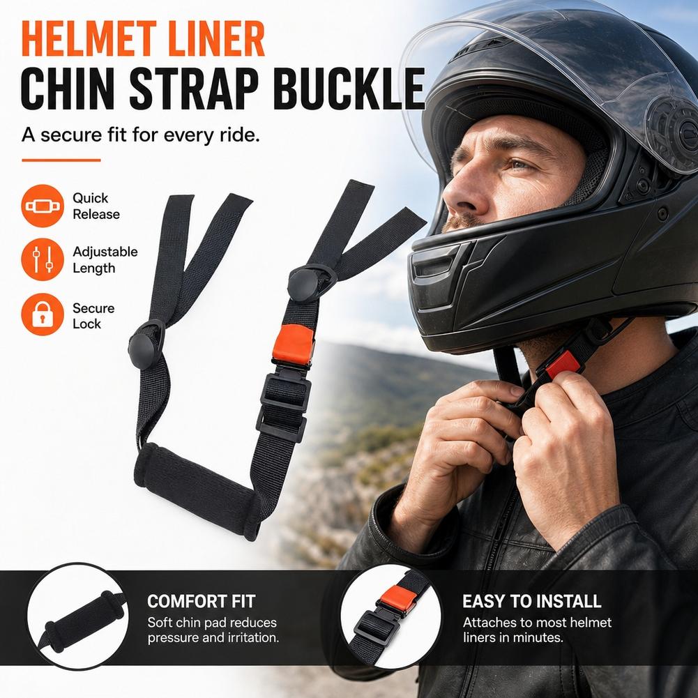 Tali Dagu Helm Motor Universal - Quick Release Buckle Motorcycle Helmet ulasan dan harga